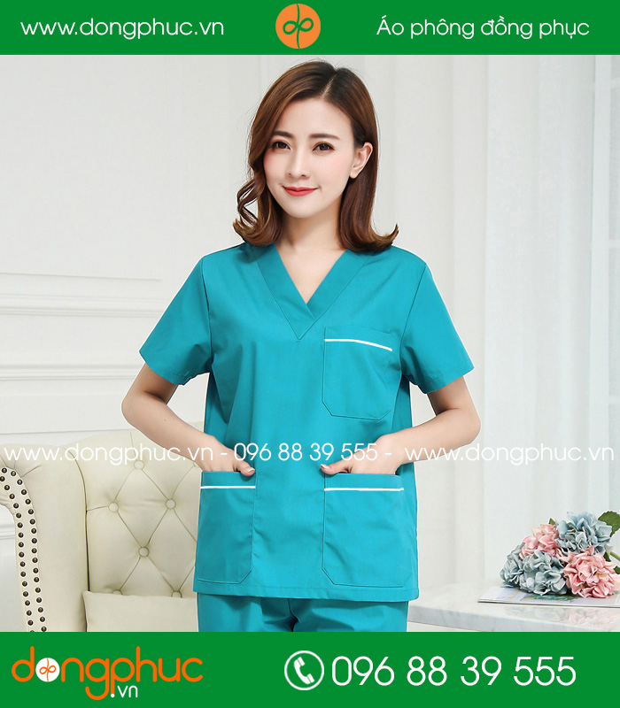 Đồng phục y tá - Bác sĩ màu xanh